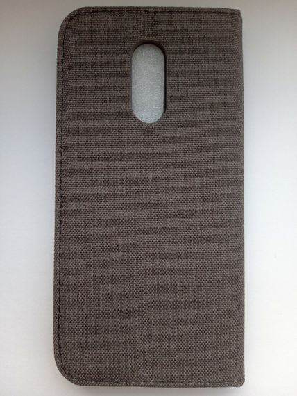 Чохол-книжка Goospery для Xiaomi Redmi 5 тканина сірий | Зображення 1