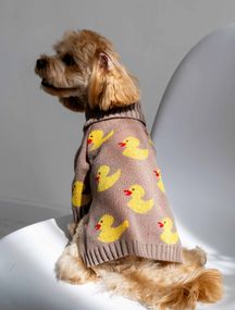 Светр в'язаний Каченята какао Y-344