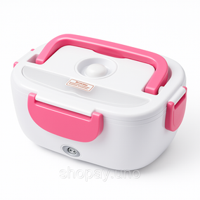 Пластиковый пищевой контейнер с зажимом Lunch Heater 220 V, Термобоксы для еды, Electric lunch box JW-72