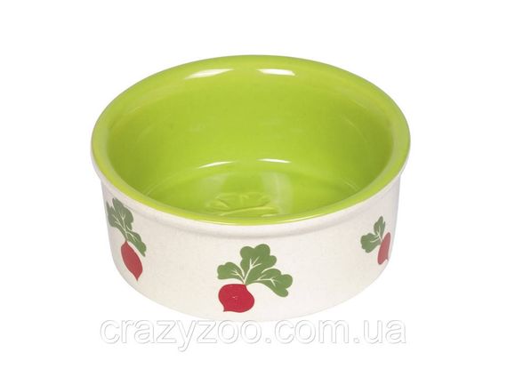 Миска для гризунів Nobby Radish біла керамічна Ø 10х4 см 180 мл 82369