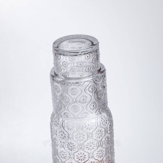 Глечик 700 мл зі склянкою 1 (шт) для напоїв Прозорий HP-19-L2 | Зображення 2