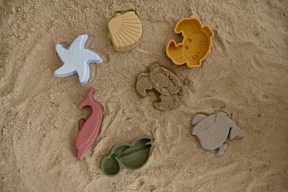 Набір іграшок для піску дитячий силіконовий Зелений | Зображення 2