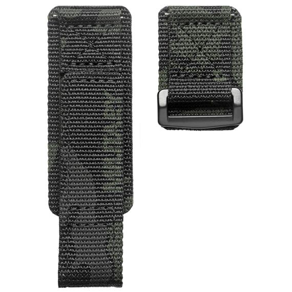 Ремешок для часов Hemsut HS131 Military nylon Velcro Camo Black 20mm