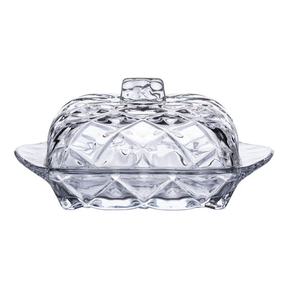 Масленка стеклянная для сливочного масла с крышкой 16.5х10.5х8 см подставка для сливочного масла HP-YH-45