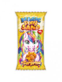 Набір для творчості "Кінетичний пісок "Magic Pony Sand" MPS-01-01, 150 г  Жовтий