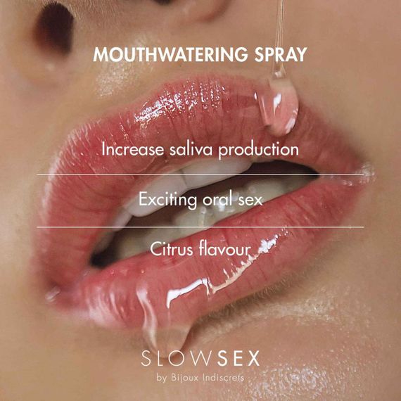 Спрей для посилення слиновиділення Bijoux Indiscrets Slow Sex Mouthwatering spray Sex Aura | Зображення 3