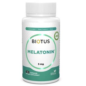 Мелатонін для сну Biotus Melatonin 5 mg 100 Caps BIO-530401