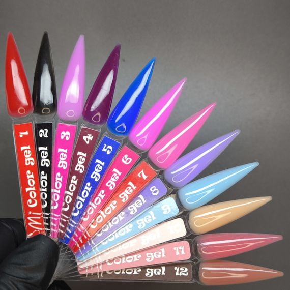 Гель для наращивания ногтей Mi Color Gel 12 (шоколадный) 5мл | Зображення 5