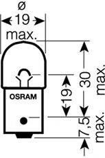 Лампа розжарювання RY10W 12V 10W BAU15s (вир-во OSRAM) OSRAM 5009 на SKODA SUPERB универсал (3T5)