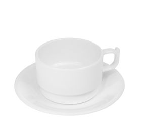 Чашка з блюдцем з полікарбонату 200 мл