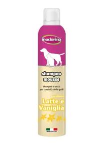 Шампунь-мус з екстрактом ванілі та молока Inodorina Shampoo Mousse Lat Van, 300 мл