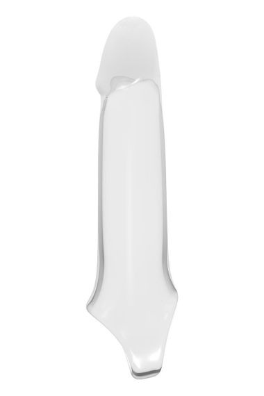 Подовжуюча гладка насадка для пеніса Dream Toys RAMROD, прозора Sex Aura | Зображення 1