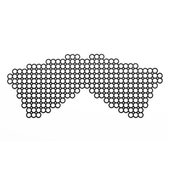 Маска на лицо виниловая Bijoux Indiscrets - Erika Mask (клеевое крепление, без завязок), Черный