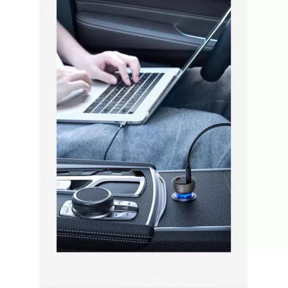 АЗП Baseus Particular Digital Display QC+PPS Dual Quick Charger Car Charger 65W Shallow tarnish | Зображення 3