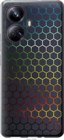 Чехол на Realme 10 Pro Plus Переливающиеся соты "498u-2944-17620"
