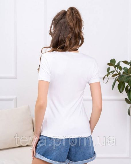 Футболка для жінок білий колір XL FI_006925 | Зображення 2