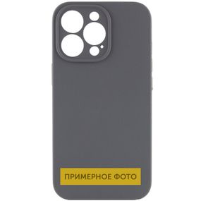 Чехол Silicone Case Full Camera Protective (AA) NO LOGO для Apple iPhone 16 Plus (6.7") Серый / Dark Gray