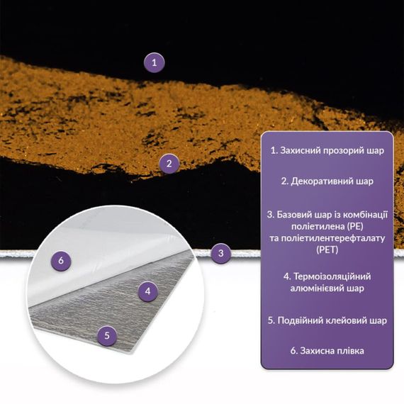 Самоклеюча стінова PET плитка у рулоні 600*3000*2mm (D) SW-00002425 | Зображення 1