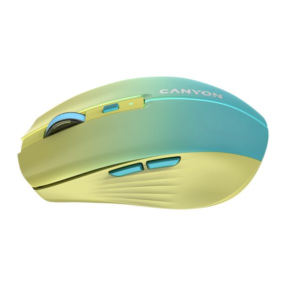 Мишка Canyon MW-44 LED Rechargeable Wireless/Bluetooth Yellow Blue (CNS-CMSW44UA) | Зображення 3