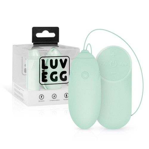 Віброяйце з дистанційним пультом Luv Egg, силіконове, зелене, 6.5 х 3.5 см Sex Aura | Зображення 4