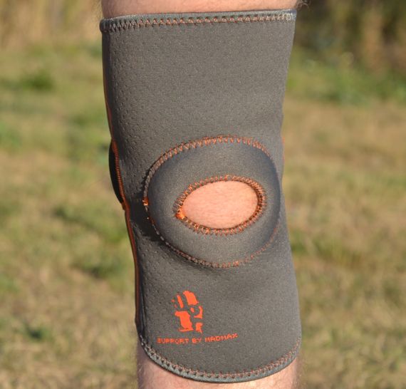 Наколінник Мадмакс MFA-297 Knee Support with Patella Stabilizer Dark Grey/Orange XL | Зображення 8
