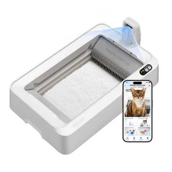 Смарт-туалет для котів Petkit Purobot Crystal Duo With Camera