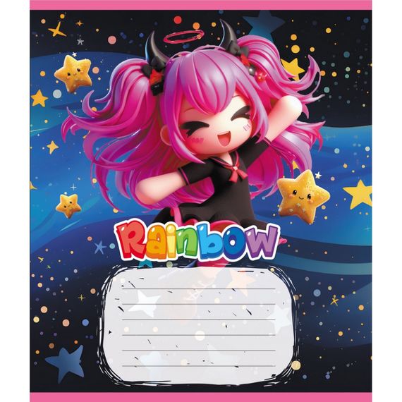 Зошит учнівський "Куромі" 012-520064L-4 в лінію, 12 аркушів