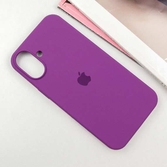 Чехол Silicone Case Full Protective (AA) для Apple iPhone 16 Plus (6.7") Фиолетовый / Grape | Зображення 1