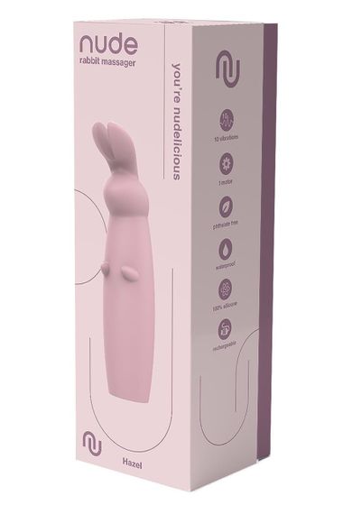 Міні-вібратор у вигляді кролика Dream Toys Nude, рожевий Sex Aura | Зображення 4