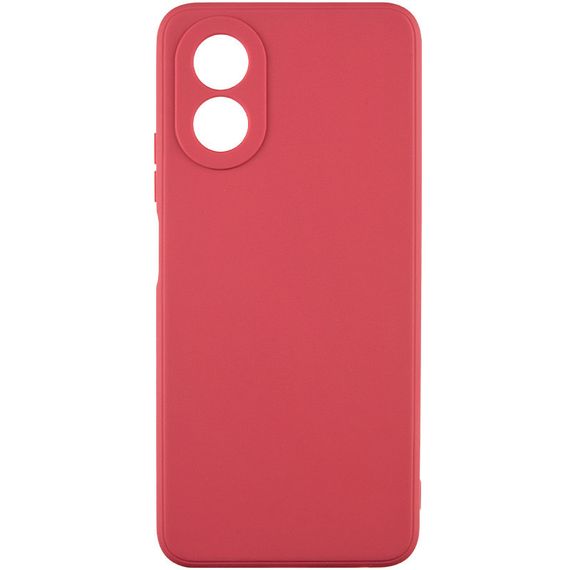 Силиконовый чехол Candy Full Camera для Oppo A38 / A18 Красный / Camellia