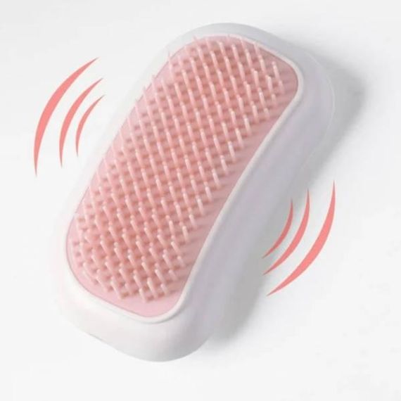 Масажер для шкіри голови ручний Head Massager Білий з рожевим