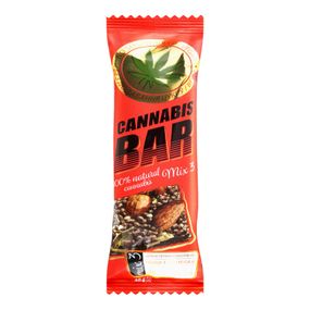 Батончик-мюслі CANNABIS BAR (Канабіс Бар) з горіховим міксом + насіння канабісу 40 р.