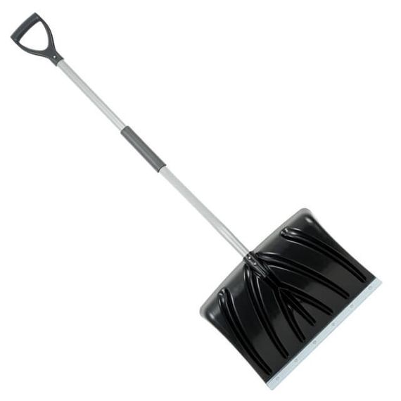 Лопата для прибирання снігу 460*340 мм з Z-подібною ручкою 1080 мм INTERTOOL FT-20231 | Зображення 1