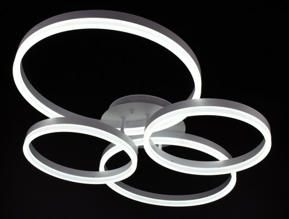 Люстра світлодіодна стельова LED світильник для квартири на стелю лед з пультом 27049 Білий 11х63х83 см. | Зображення 1