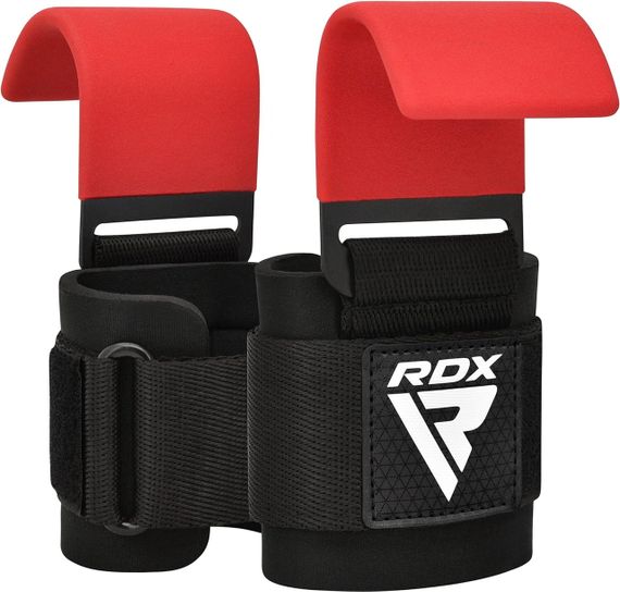Гаки для тяги на зап'ястя RDX W5 Gym Hook Strap Red Plus | Зображення 1