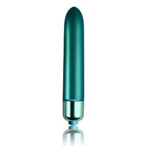 Вибропуля Rocks Off RO-90mm Touch of Velvet Peacock Petals матовая, 10 режимов работы, на батарейке sexstyle