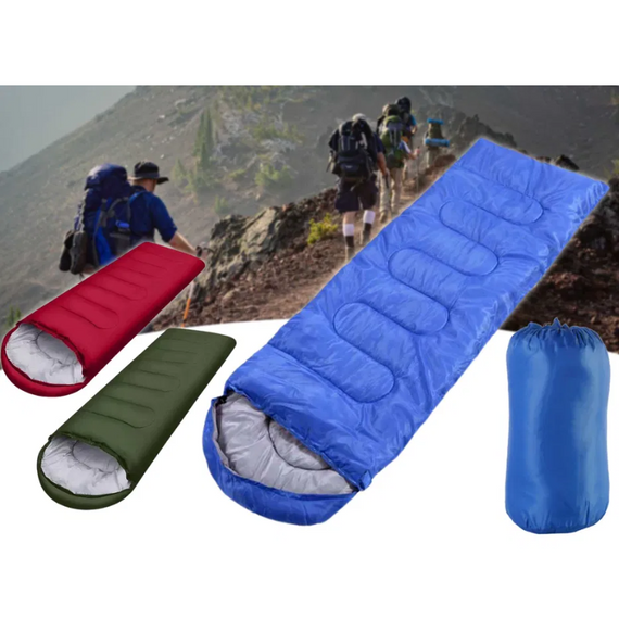 Туристичний широкий утеплений спальний мішок до -15 °C, спальник із нейлону з котоновою підкладкою і чохлом | Зображення 3