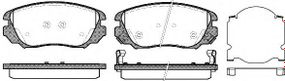 Колодка гальм. диск. OPEL INSIGNIA 1.6-2.8 08- REMSA 138502 на VAUXHALL INSIGNIA