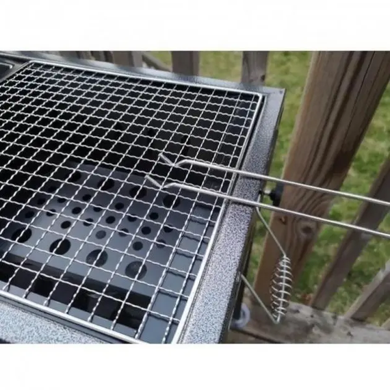Мангал складаний з ніжками BARBECUE (CA-03-1) (Ш300/Д660/В600) (+решітка, протвень, щипці) | Зображення 1