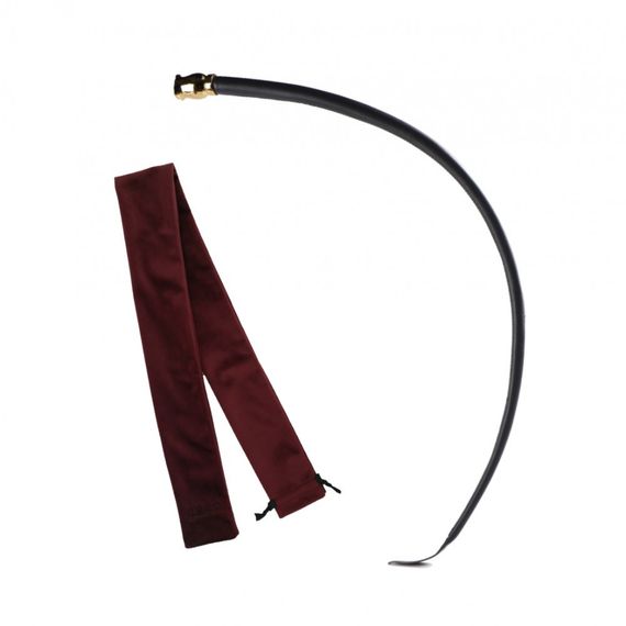 Мягкий кожанный хлыст с бутоном розы на рукоятке Soft Whip UPKO sexstyle | Зображення 1