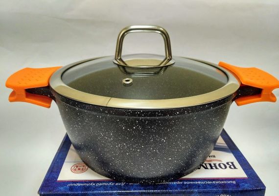 Каструля Bohmann BH-7350-32MRB, 8.6 л, 32 см, алюмінієва з кришкою та антипригарним покриттям | Зображення 9