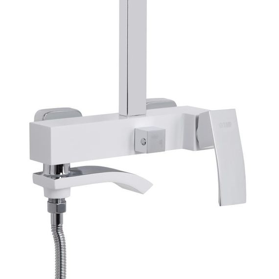 Душова система універсальна Qtap Swan Cascada на три споживачі (з виливом) QTSWA111CRW45570 Chrome/White | Зображення 3