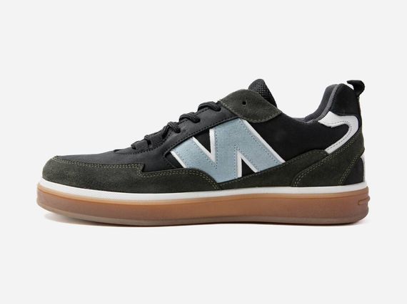 Демісезонні кеди New Balance з натуральної замші колір хакі | Зображення 3