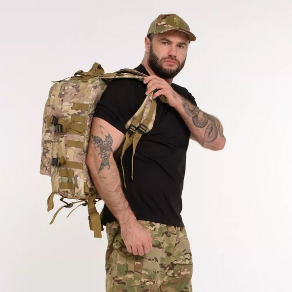 Міцний військовий рюкзак 40л Multicam з MOLLE (Cordura 600D) | Зображення 8