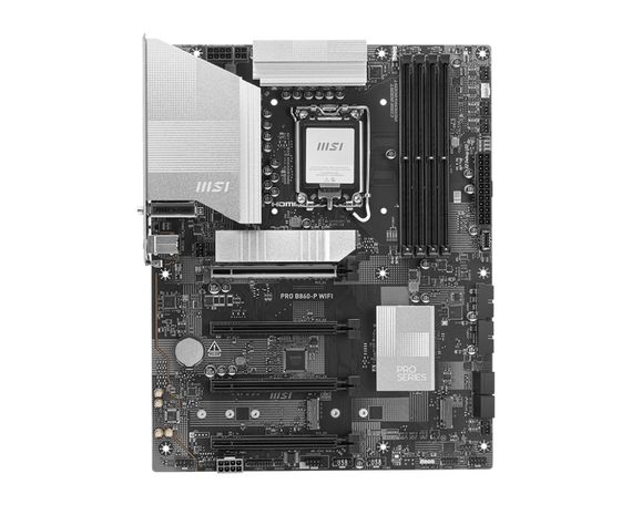 Материнcкая плата MSI PRO B860-P WIFI s1851 B860 4xDDR5 M.2 HDMI DP WiFi BT ATX 911-7E41-001