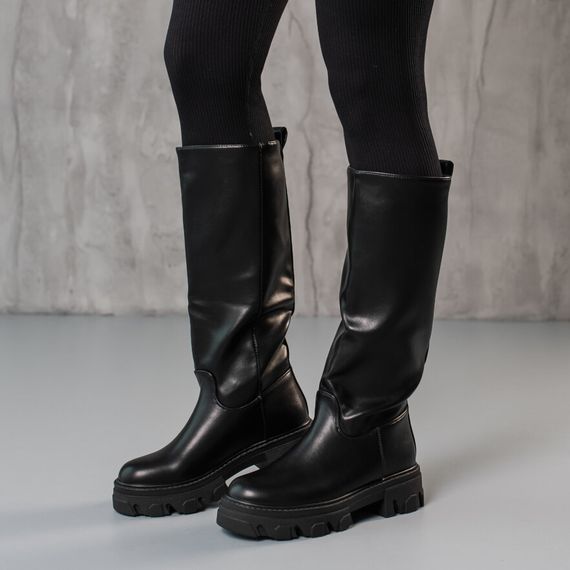 Сапоги женские Fashion Sirena 3801 40 размер 255 см Черный