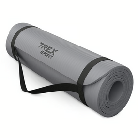 Коврик для йоги Trex Sport TX-018NGM NBR 1см 180х60 сірий