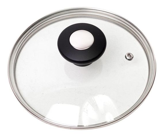 Кришка скляна Kamille Dominica Black Ø22см