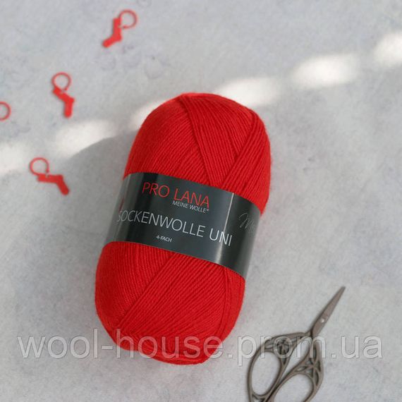 Шкарпеткова пряжа Pro Lana Sockenwolle Uni, 412
