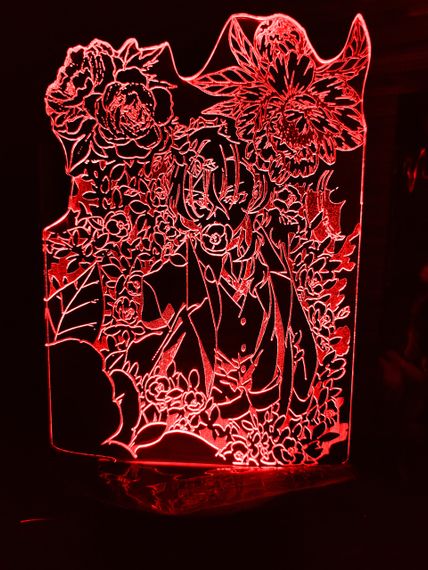 Акриловий світильник-нічник Чуя Накахара червоний tty-n000872